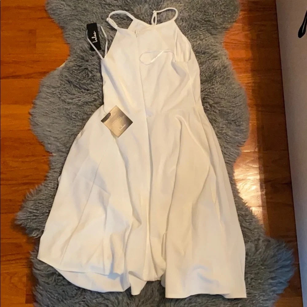 ✨ NWT! Lulu’s White Party Dress - Picture 4 of 5